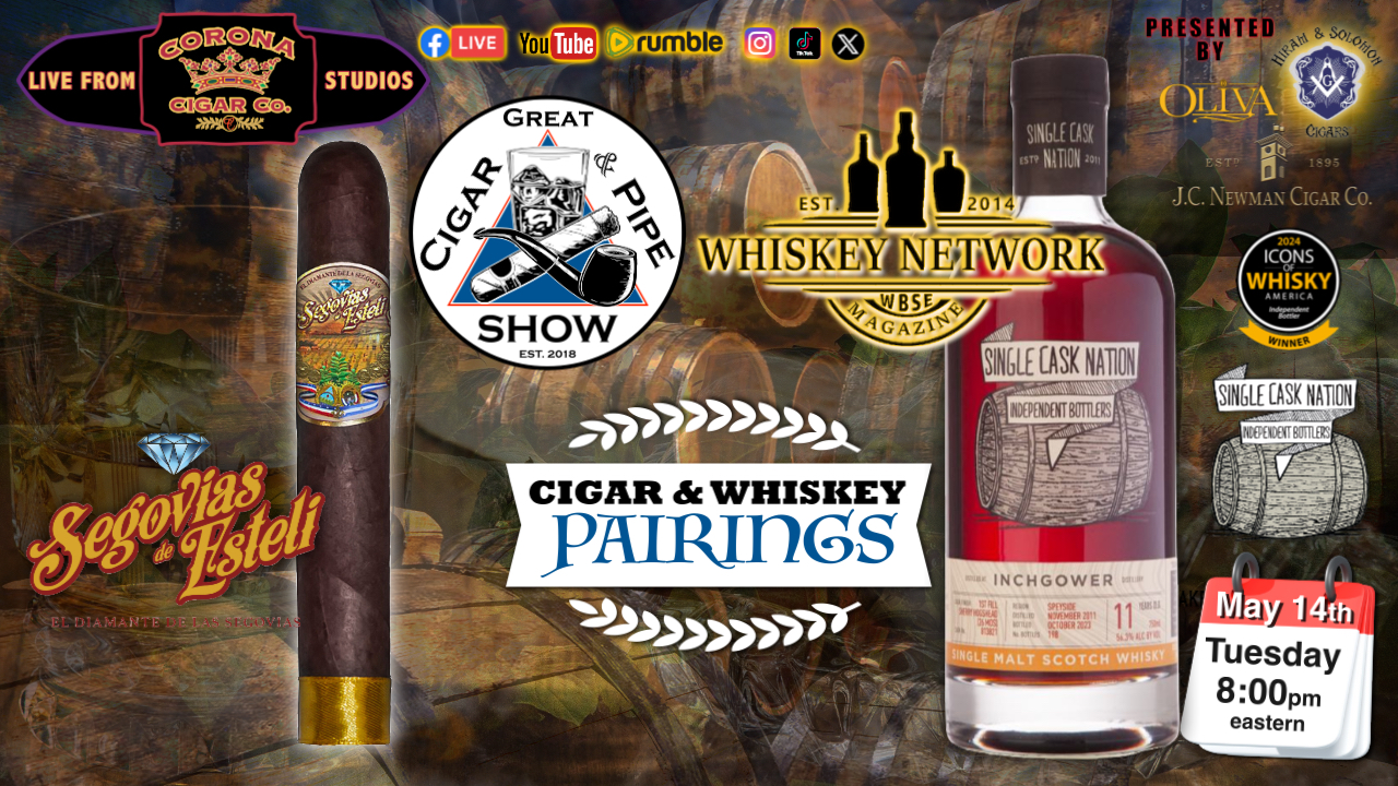 Streamyard Pairings Segovias & Inchgower Single Cask Nation Franco Minutillo